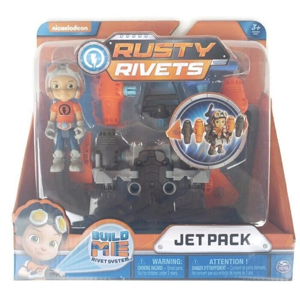 Rusty Rivets Jet Pack Toy Build Me Rivet System Nickelodeon Spin Master Age 3+